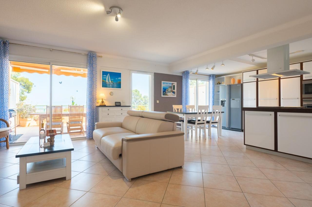 La Cle Vue Mer, Clim, Terrasse, Parking A Hyeres Exterior photo